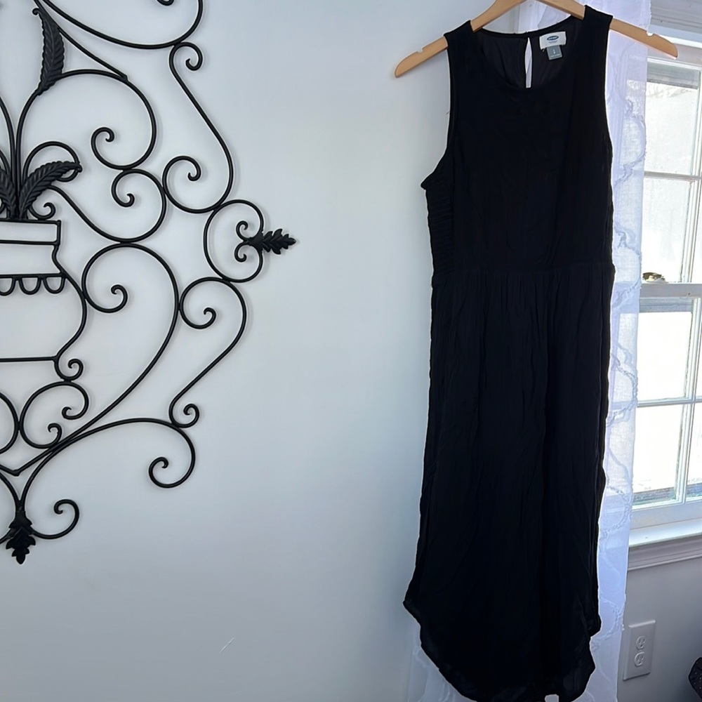 Black embroidered maxi dress